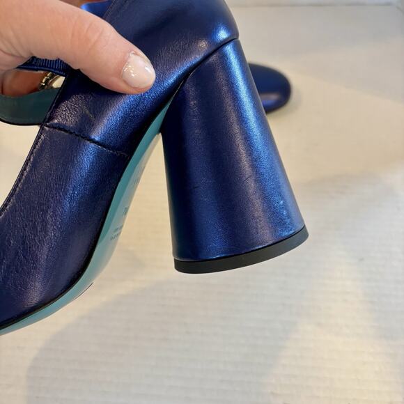 Valentina Rangoni Tonda Mary Jane‎ Pump Size 7 Made In Italy - Picture 9 of 11